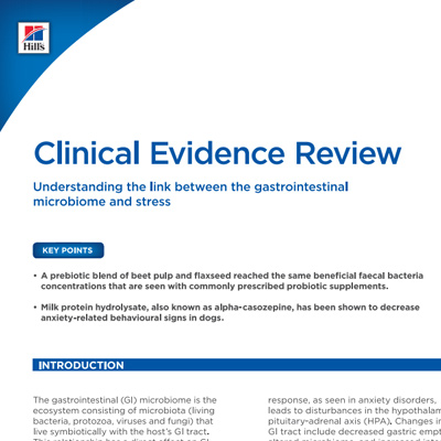 Id Stress CER on Microbiome