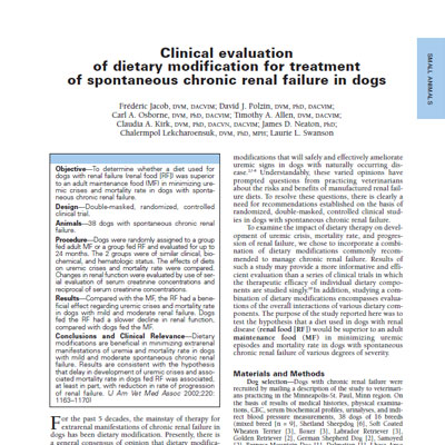 Μελέτη CKD - Τροφή για σκύλους